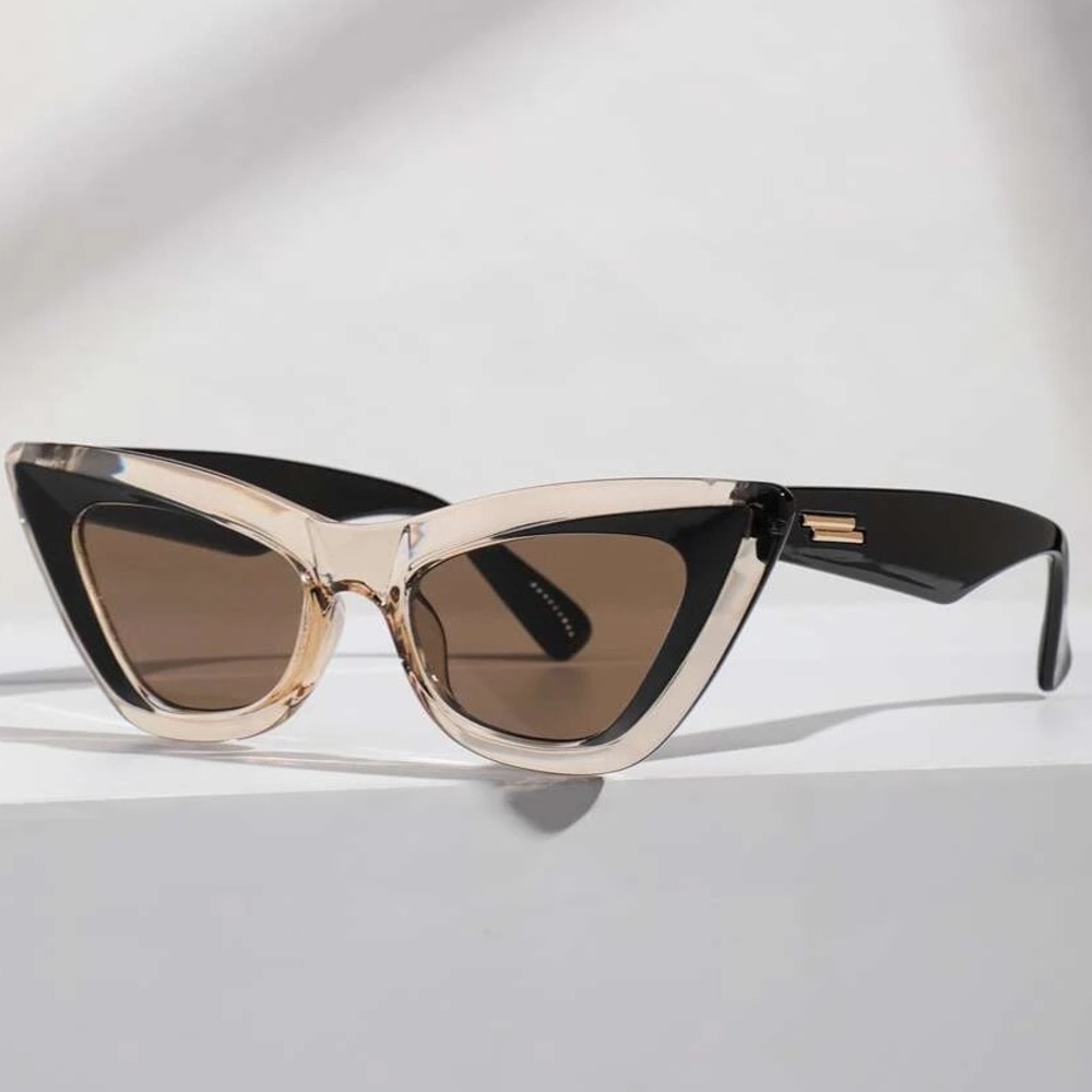 Cat eye sunglasses.